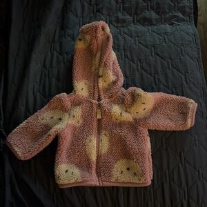 Carter's Pink Fleece Baby Jacket with Bear Ears